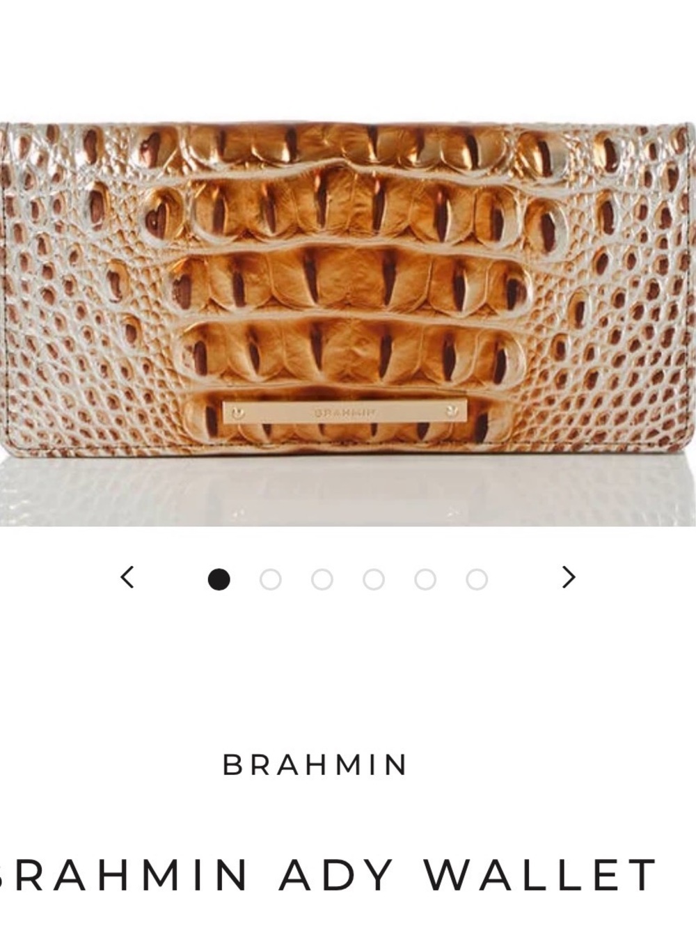 BRAHMIN MACCHIATO OMBRE MELBOURNE ADY WALLET. GENUINE LEATHER. EUC. Beautiful! - Picture 12 of 12